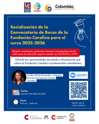 Socializaci&oacute;n de Becas de la Fundaci&oacute;n Carolina